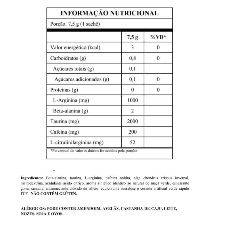 Informações nutricionais