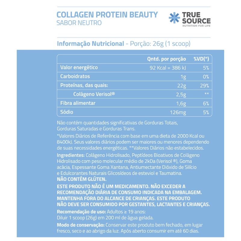 Informações nutricionais