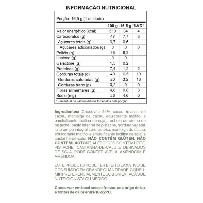 Informações nutricionais