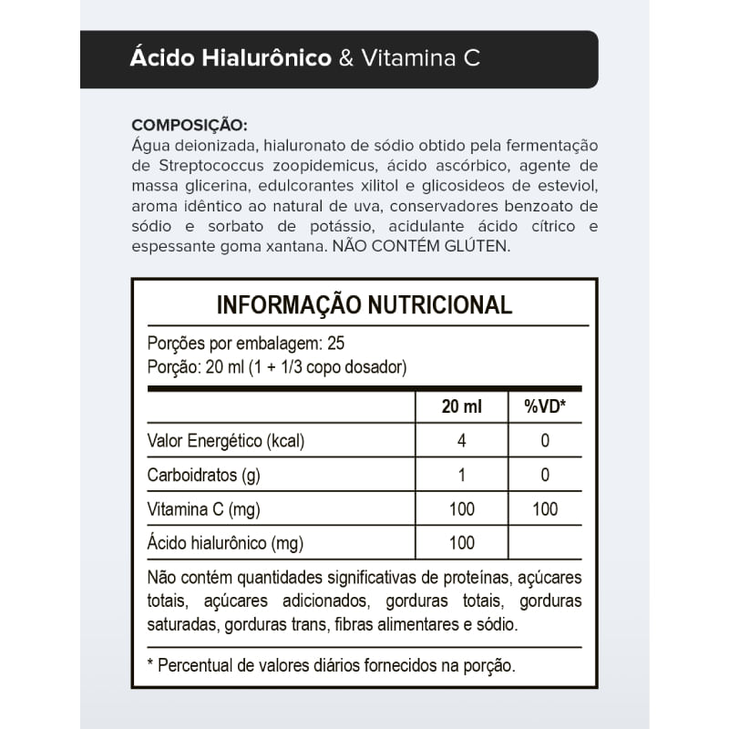 Informações nutricionais