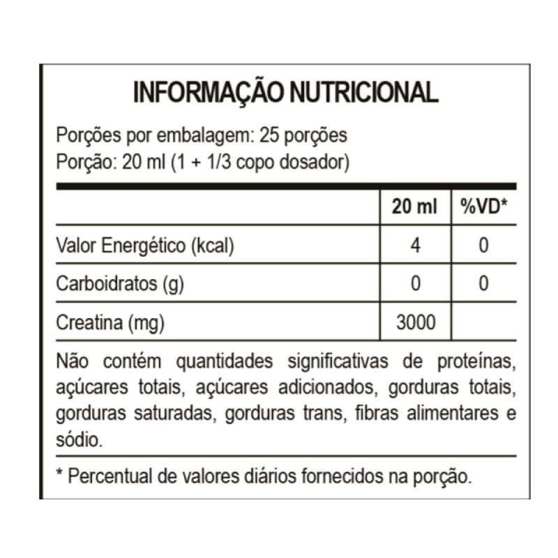 Informações nutricionais