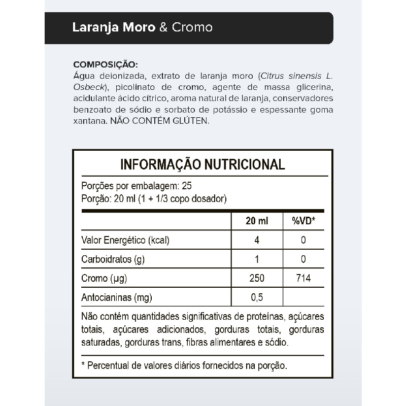 Informações nutricionais