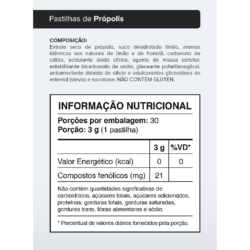 Informações nutricionais