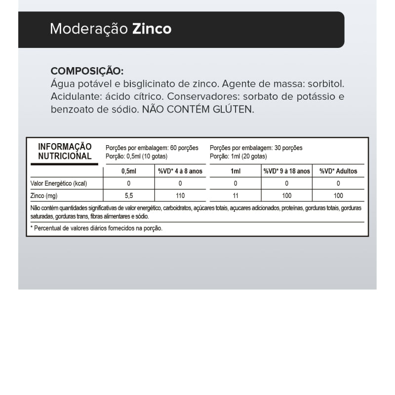 Informações nutricionais