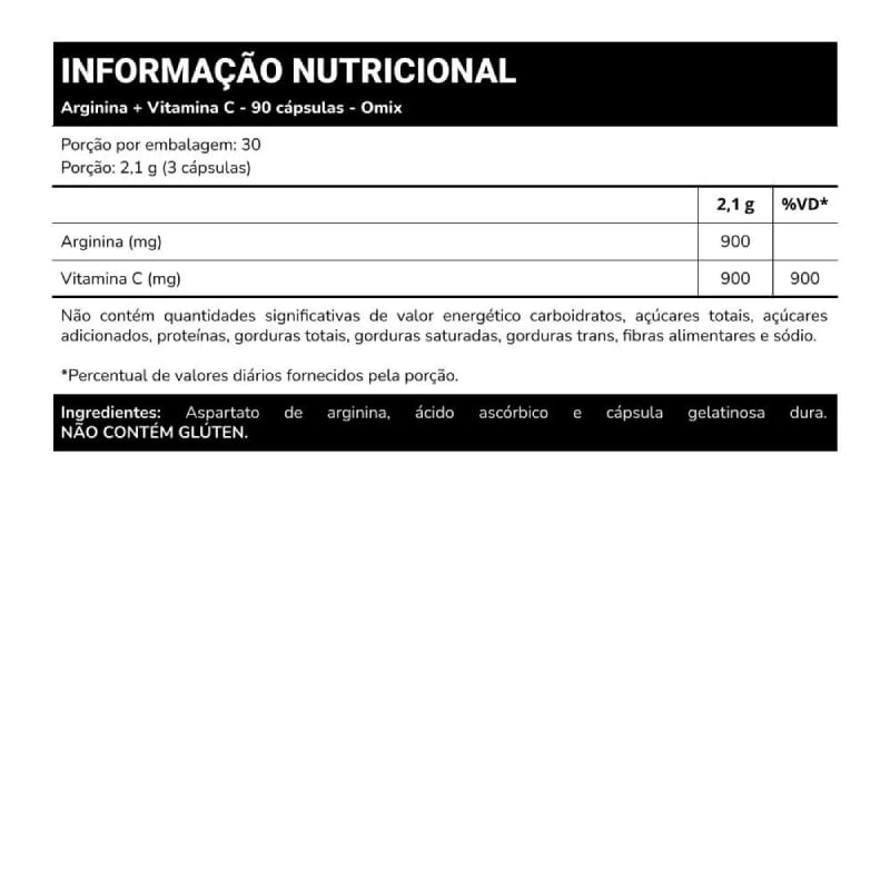 Informações nutricionais