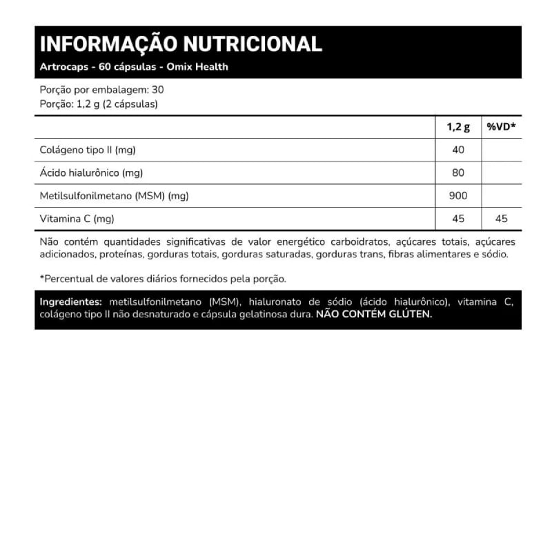 Informações nutricionais