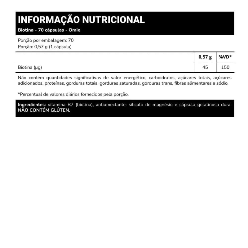 Informações nutricionais