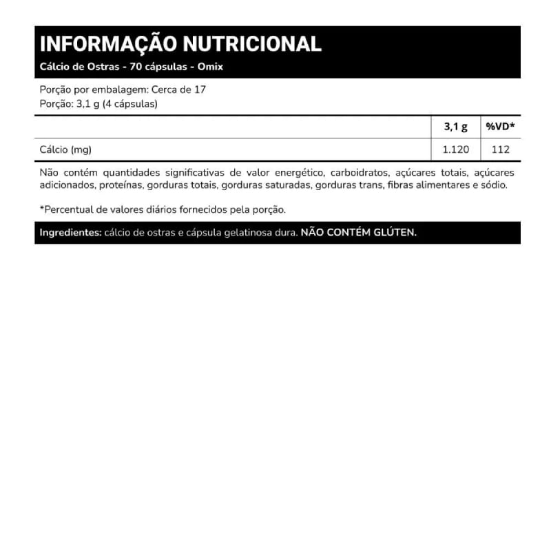 Informações nutricionais