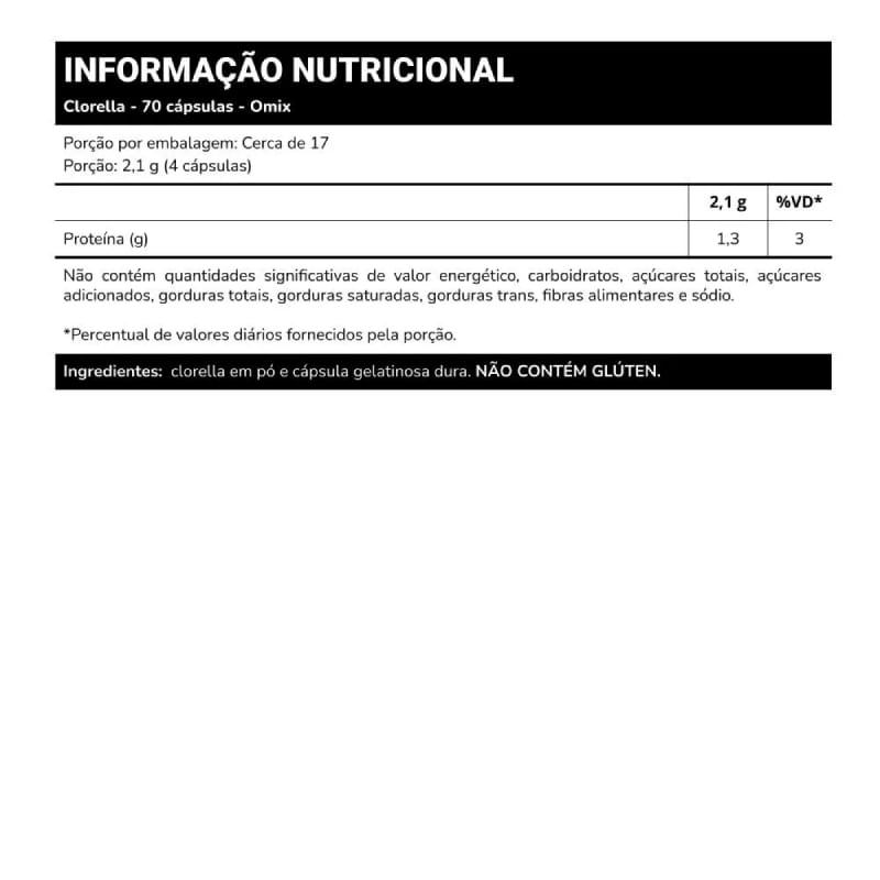 Informações nutricionais