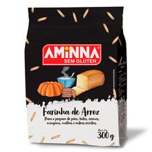 Farinha de Arroz Sem Glúten 300g - Aminna