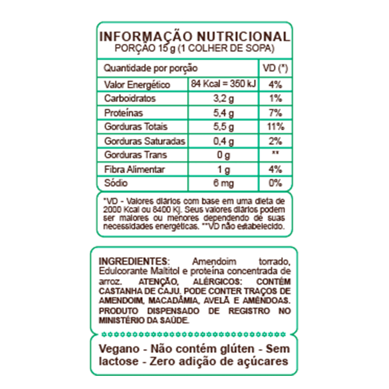 Informações nutricionais