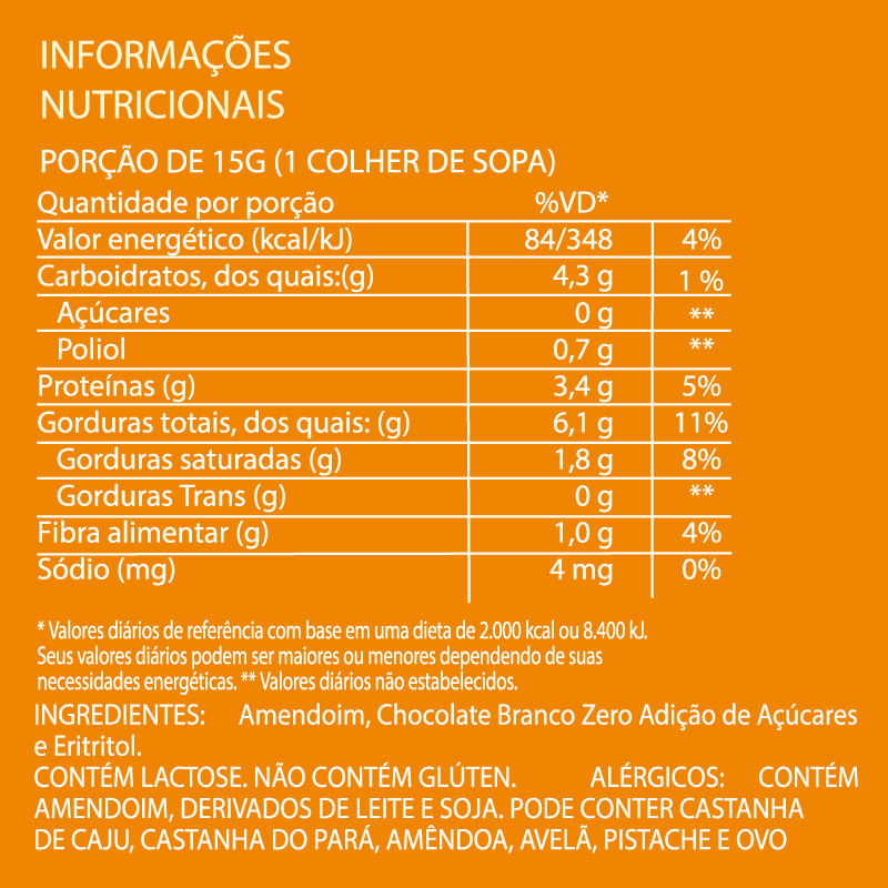 Informações nutricionais