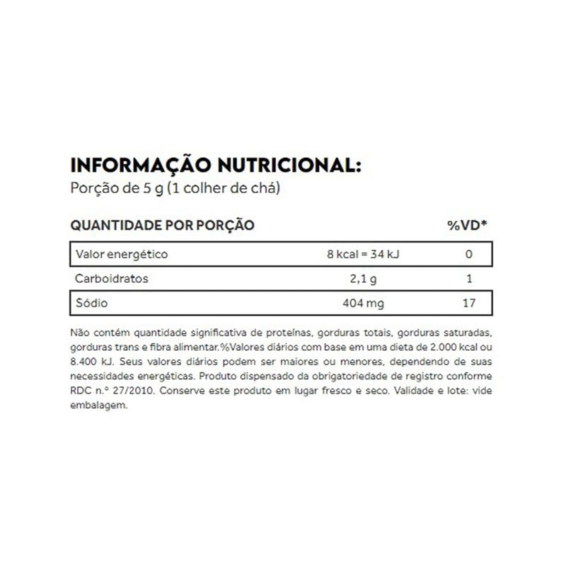 Informações nutricionais