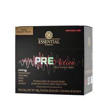 Pre Action Maçã e Limão Essential Nutrition 20x27g