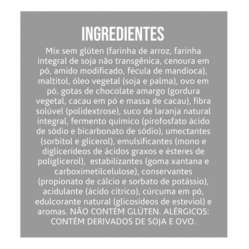 Informações nutricionais