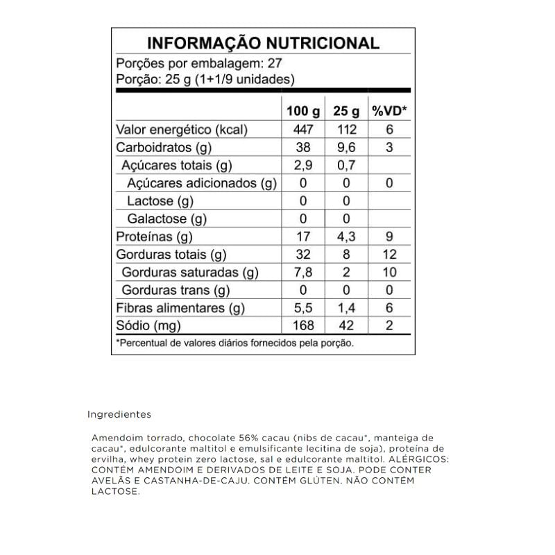 Informações nutricionais