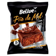 Pão de Mel Zero Açúcar Sem glúten e leite 45g - Belive