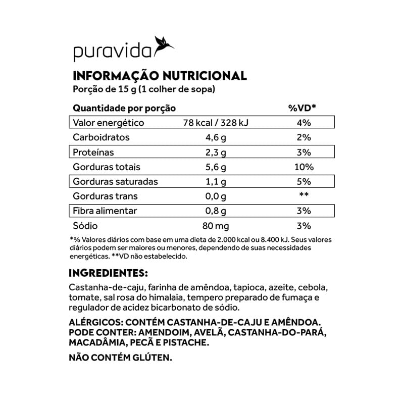 Informações nutricionais