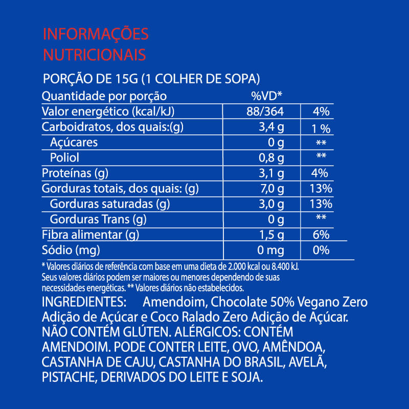 Informações nutricionais