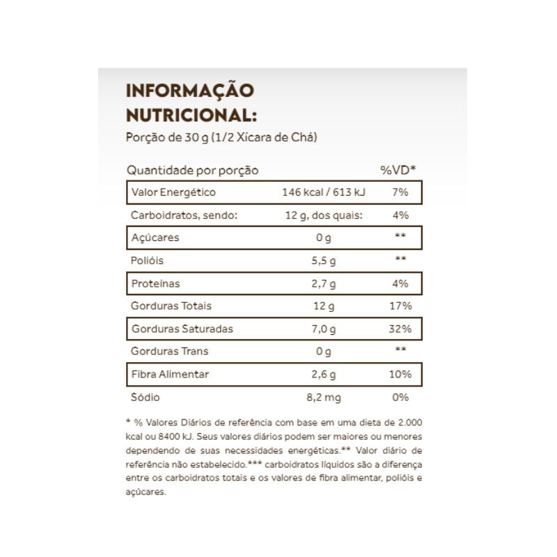 Informações nutricionais