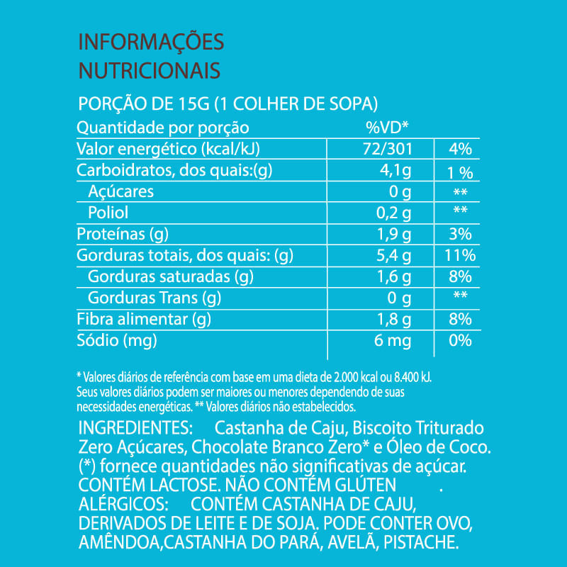 Informações nutricionais