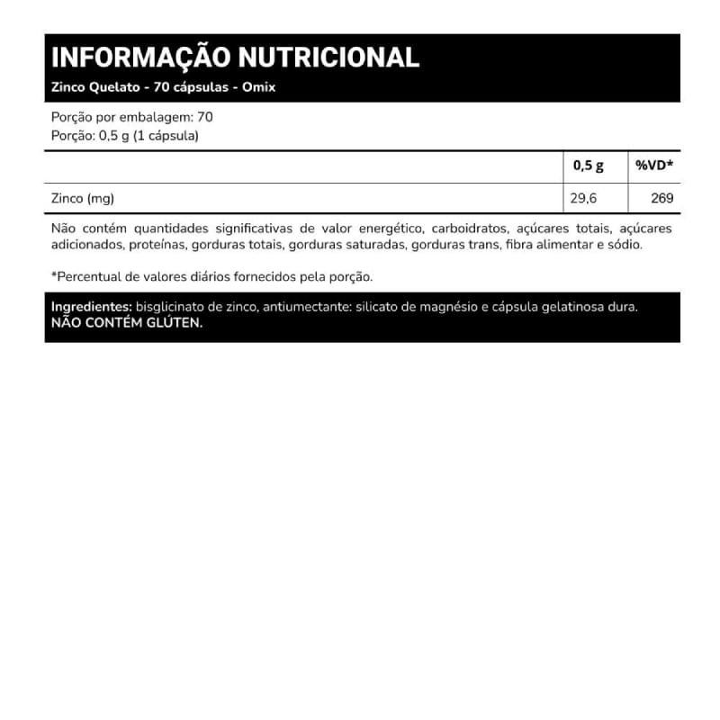 Informações nutricionais