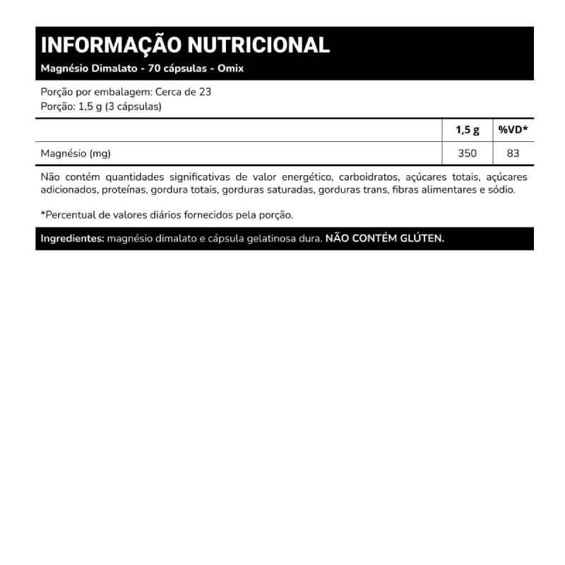 Informações nutricionais