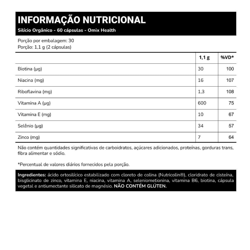 Informações nutricionais