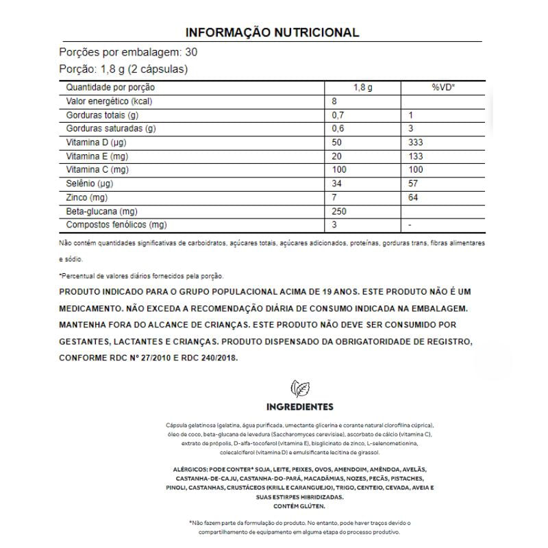 Informações nutricionais