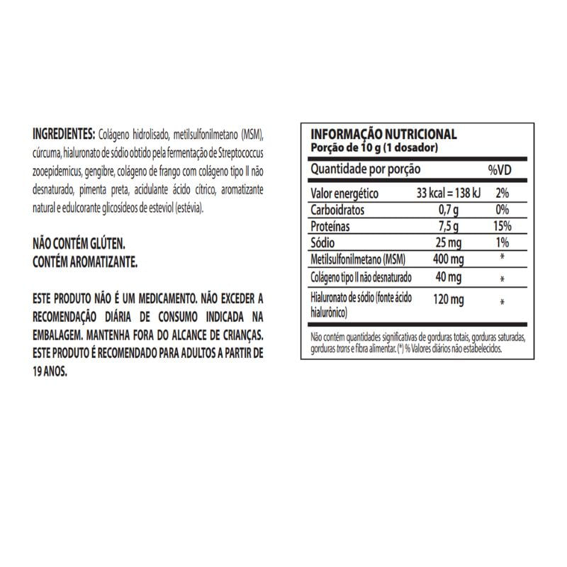 Informações nutricionais