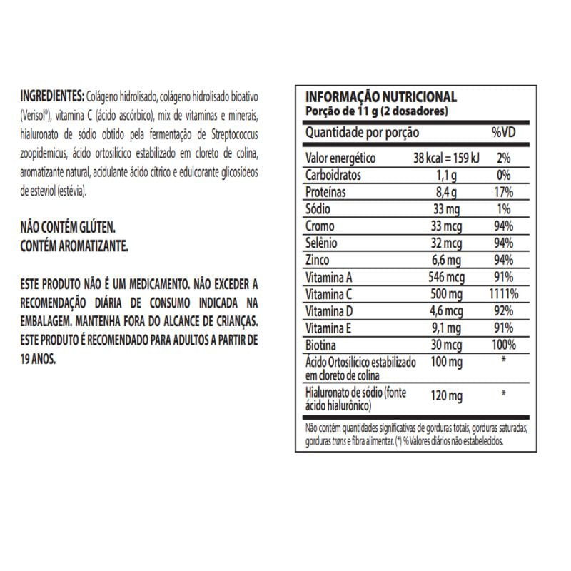 Informações nutricionais