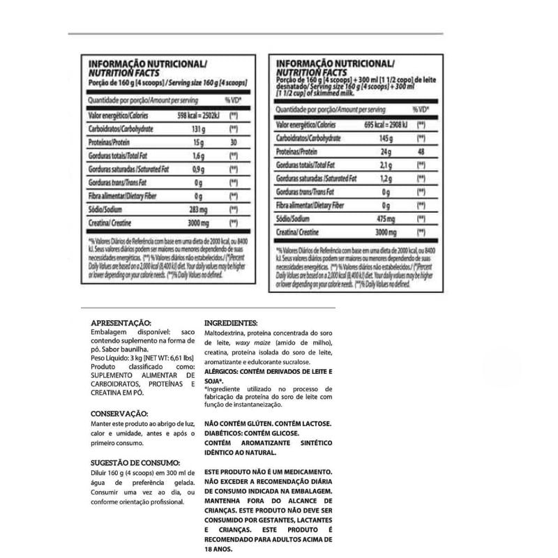 Informações nutricionais