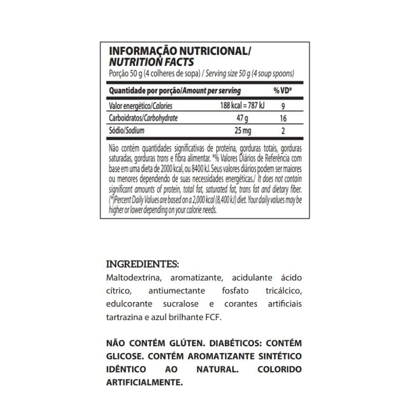 Informações nutricionais