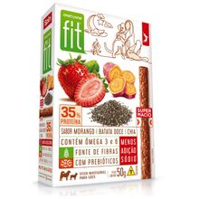 Petisco Palito para Cães Fit Morango Spin Pet 50g