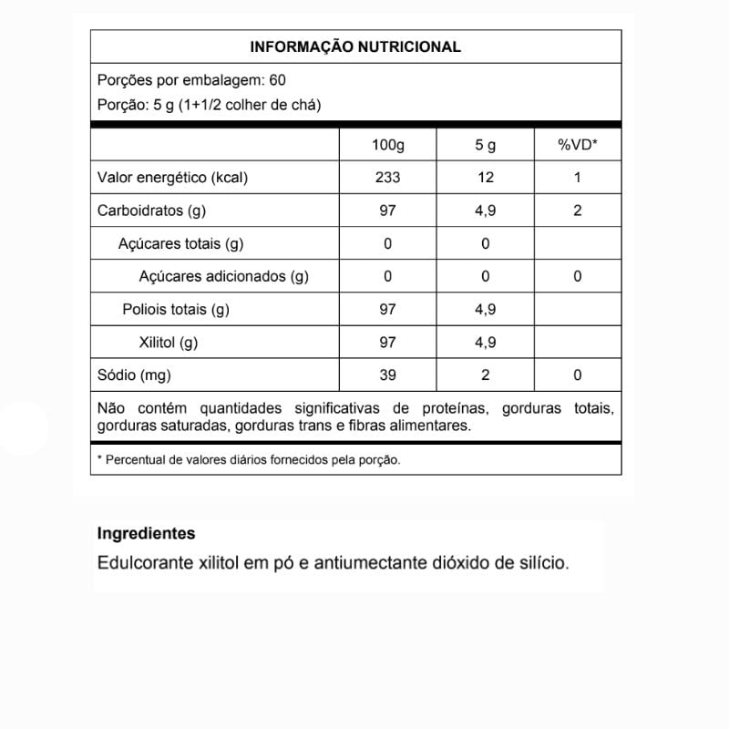 Informações nutricionais