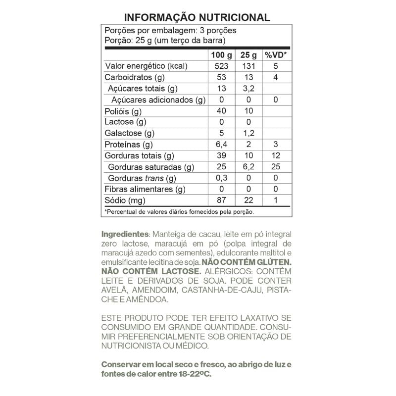 Informações nutricionais