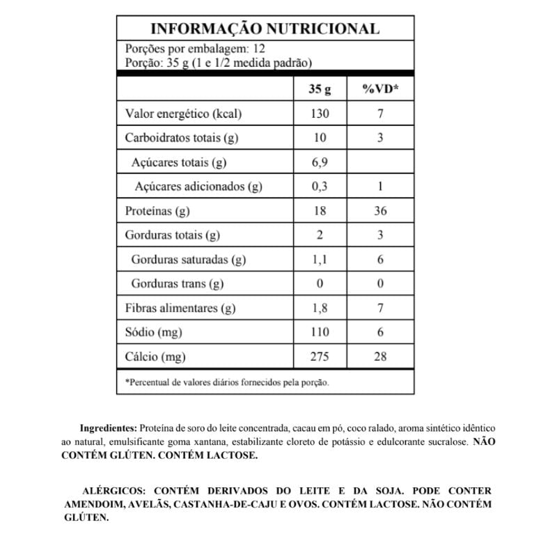 Informações nutricionais