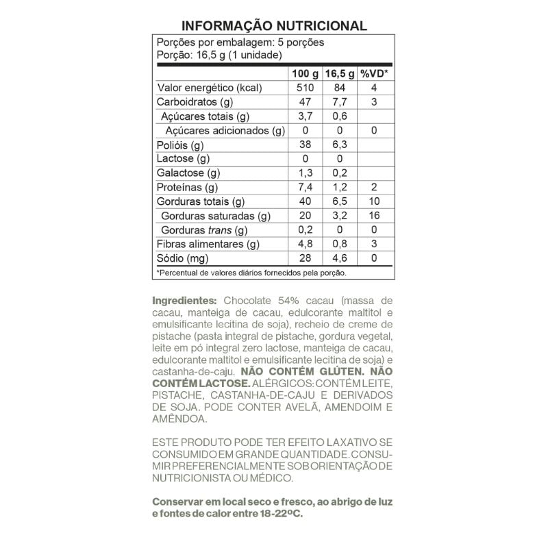 Informações nutricionais