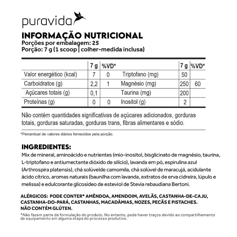 Informações nutricionais