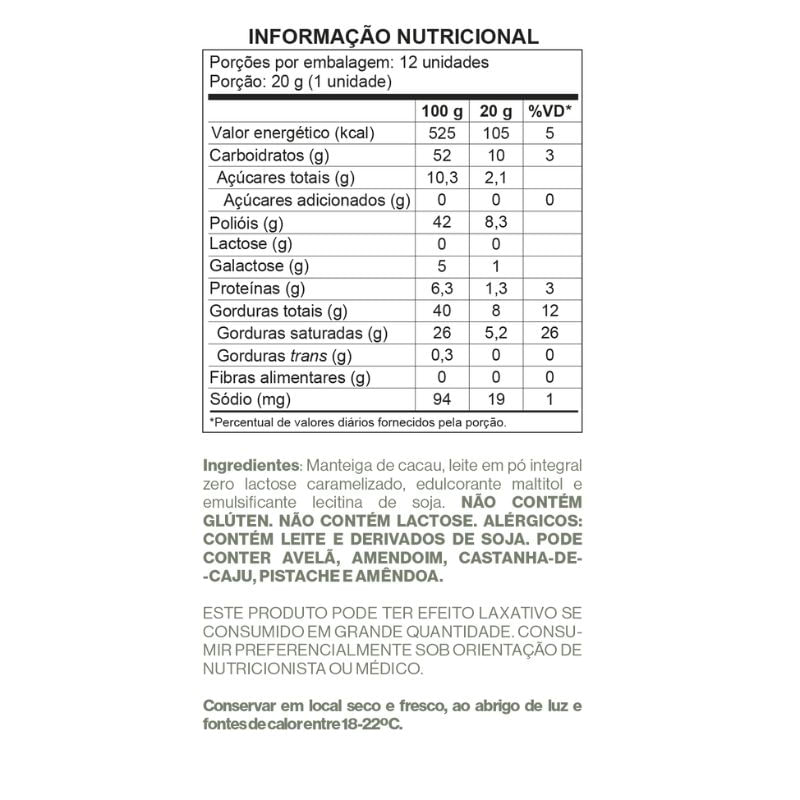 Informações nutricionais