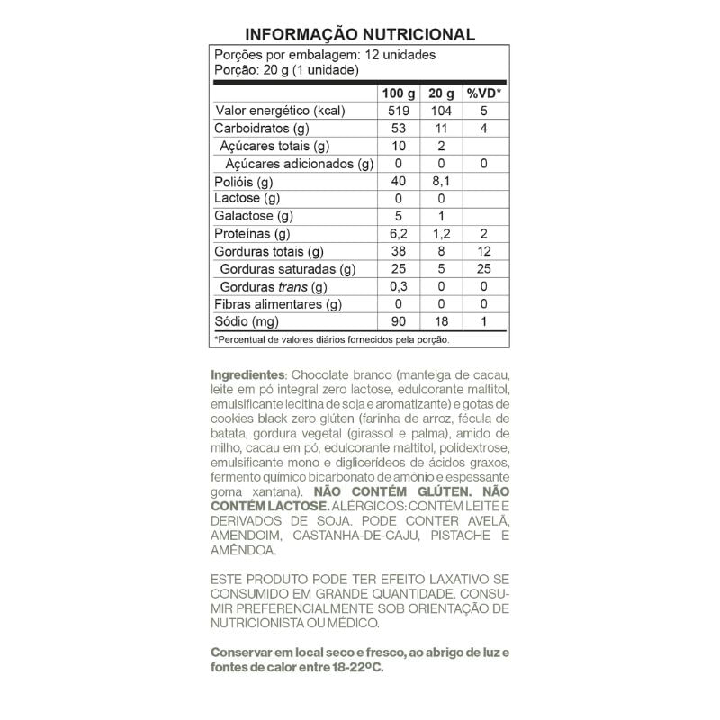 Informações nutricionais