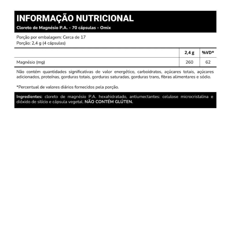 Informações nutricionais