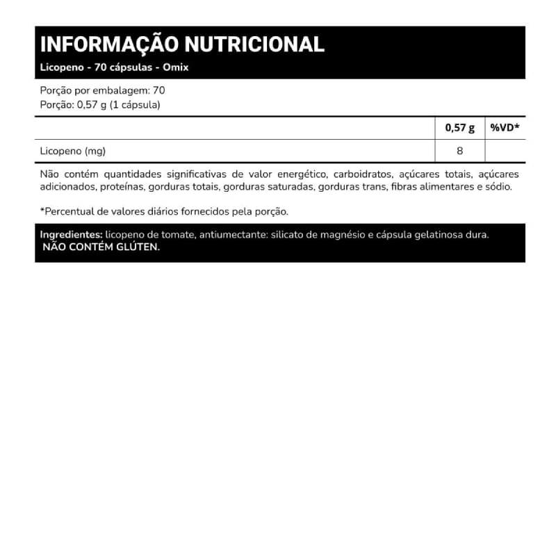 Informações nutricionais