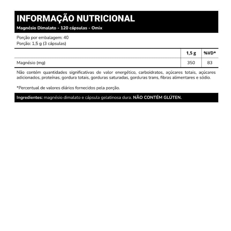 Informações nutricionais