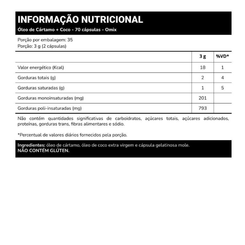 Informações nutricionais