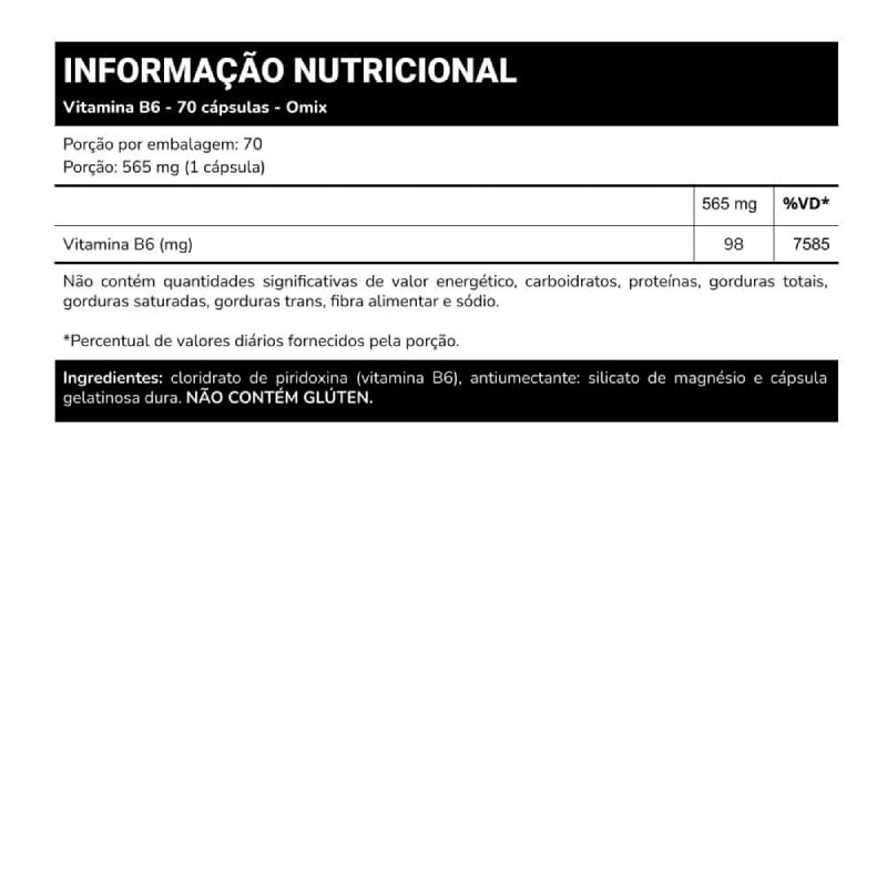 Informações nutricionais