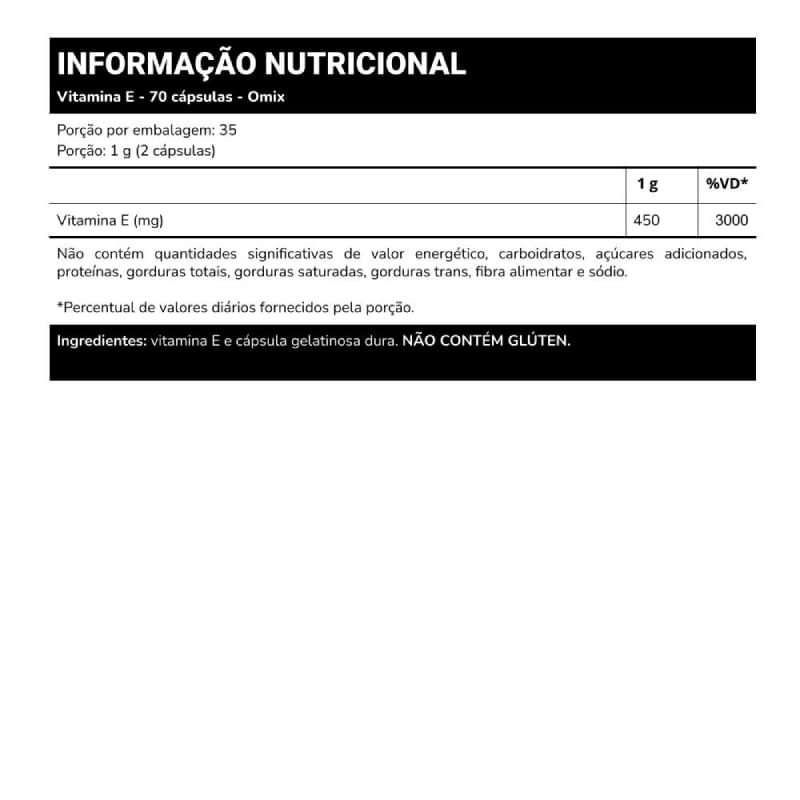 Informações nutricionais