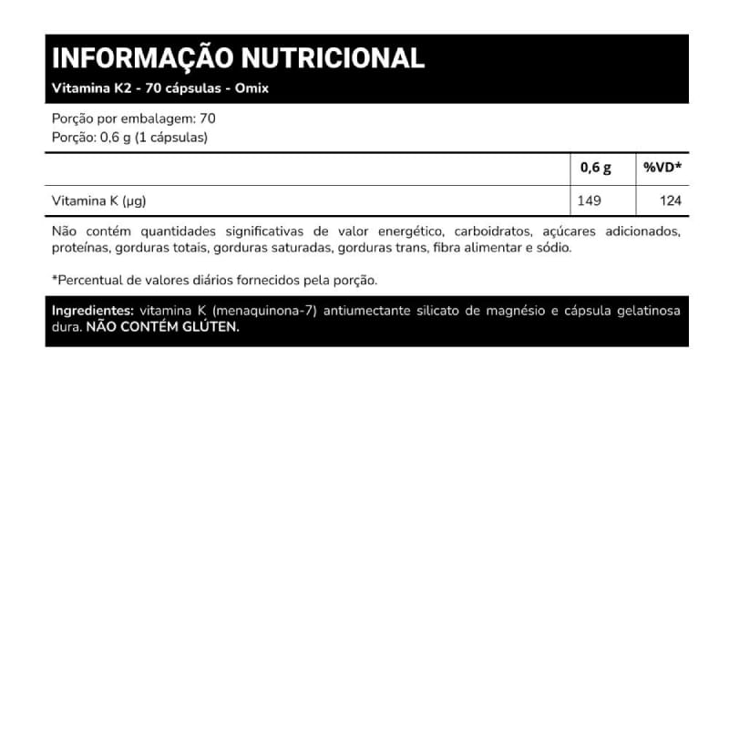 Informações nutricionais