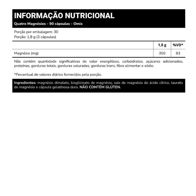 Informações nutricionais