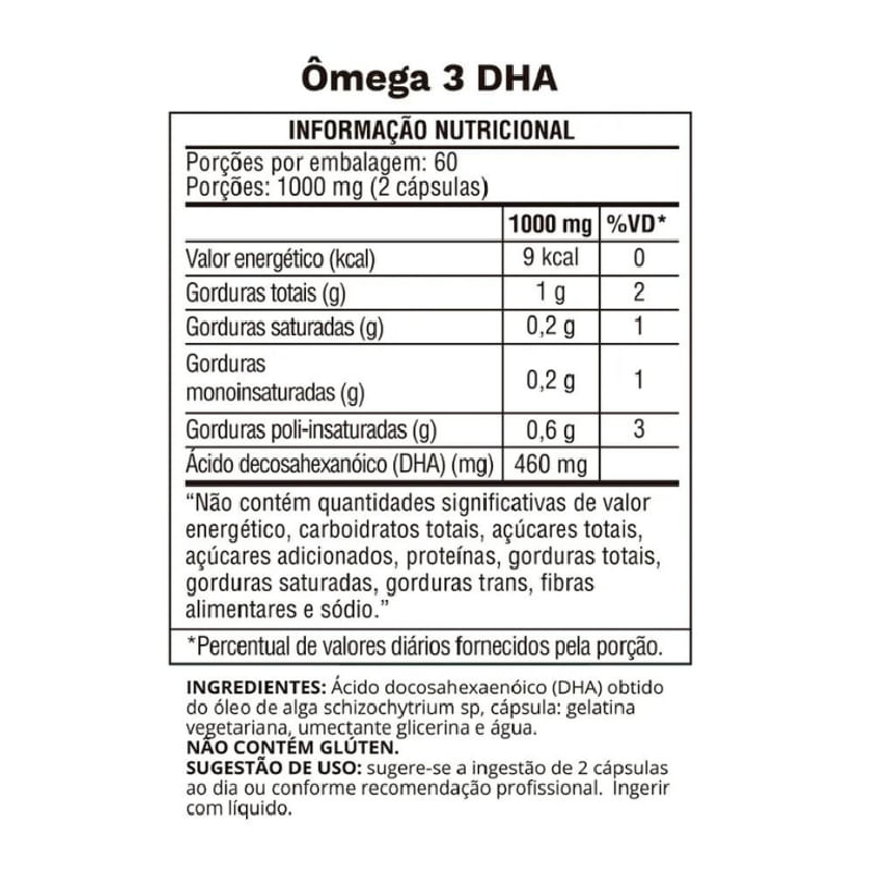 Informações nutricionais